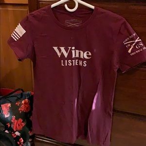 Grunt Style Graphic Tee - “Wine Listens”